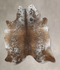 Salt and Pepper Brown Large Brazilian Cowhide Rug 6'9