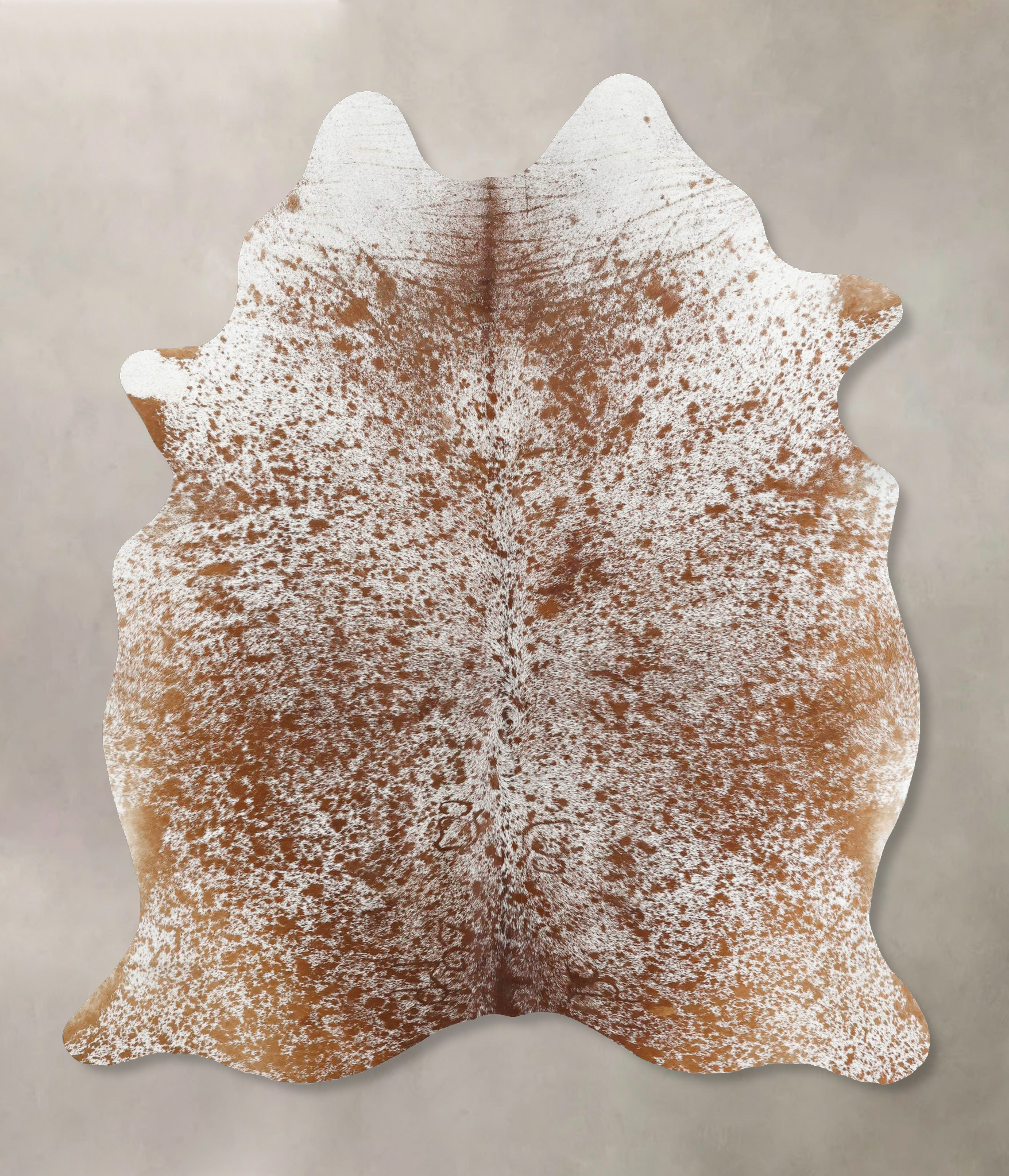 Salt and Pepper Brown Cowhide Rug #B12549