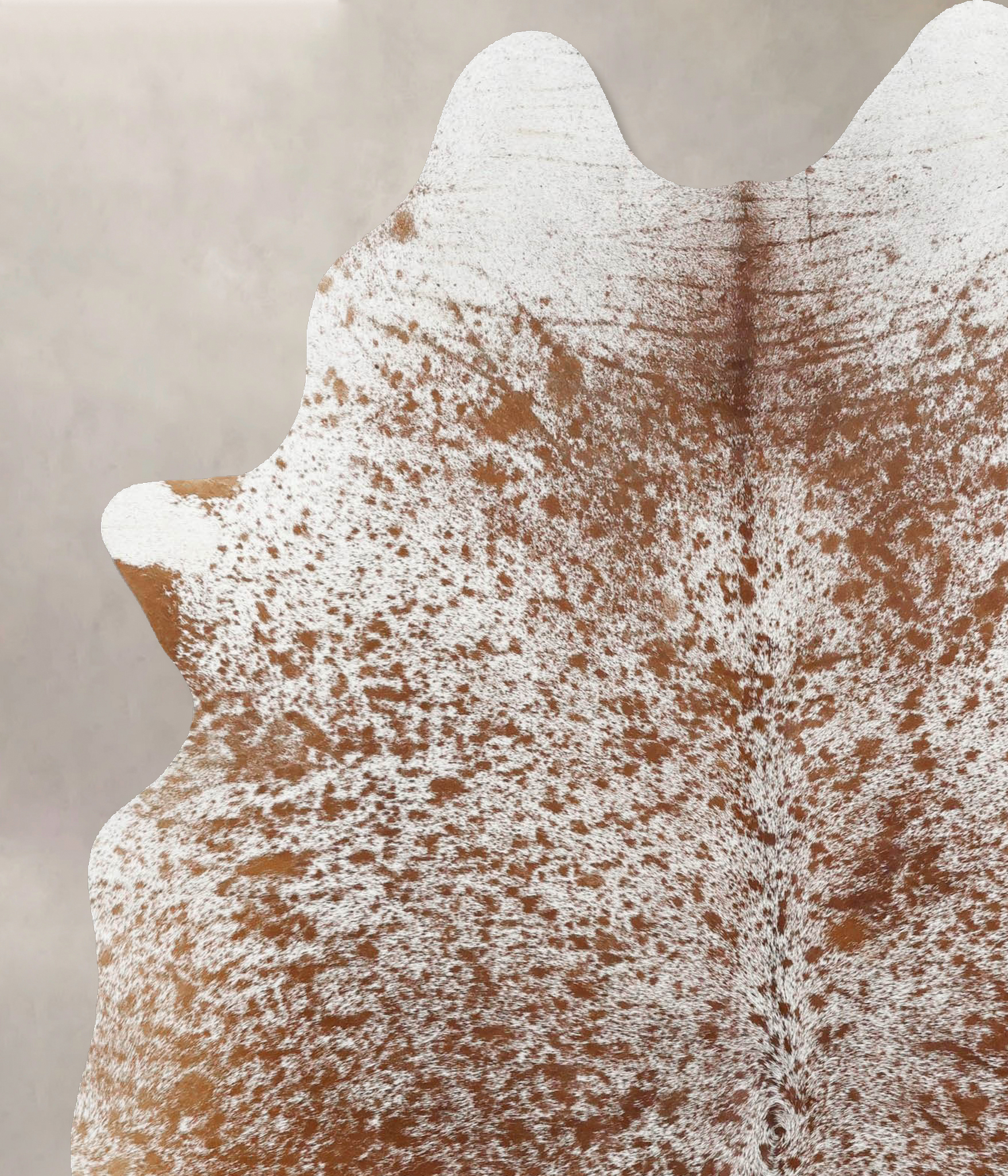 Salt and Pepper Brown Cowhide Rug #B12549