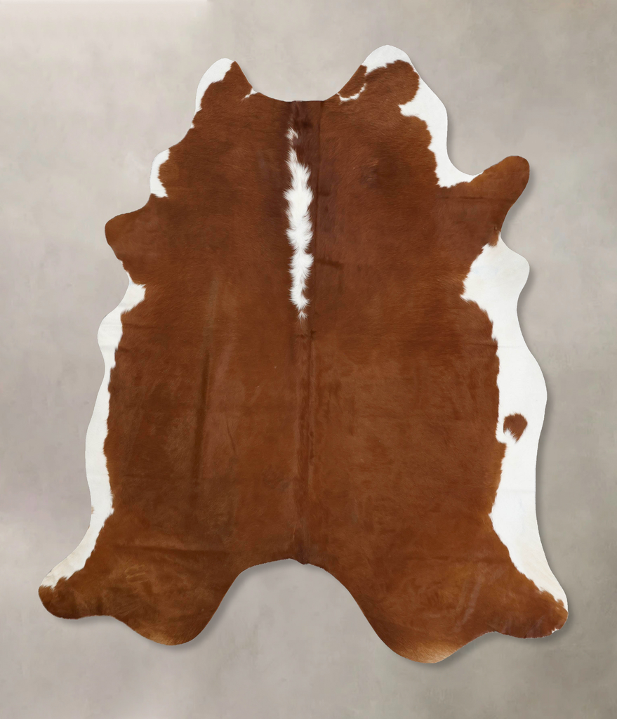 Hereford XX-Large Brazilian Cowhide Rug 8'2"H x 6'10"W #B12552 by Hudson Hides