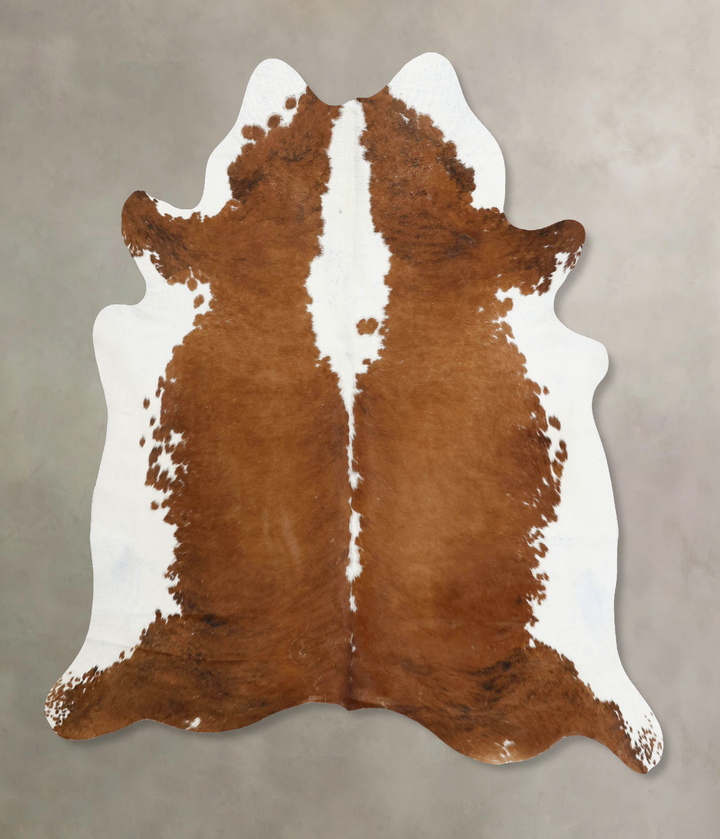 Hereford XX-Large Brazilian Cowhide Rug 7'5"H x 6'9"W #B12553 by Hudson Hides