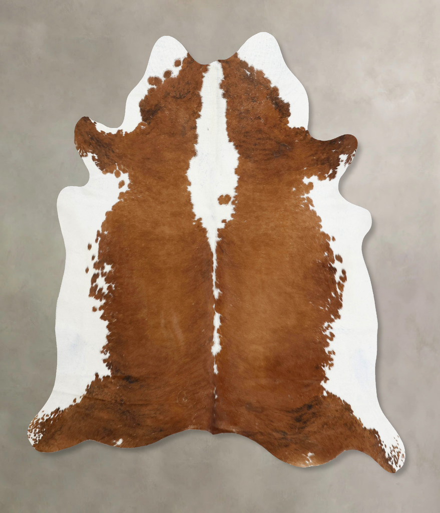 Hereford XX-Large Brazilian Cowhide Rug 7'5"H x 6'9"W #B12553 by Hudson Hides