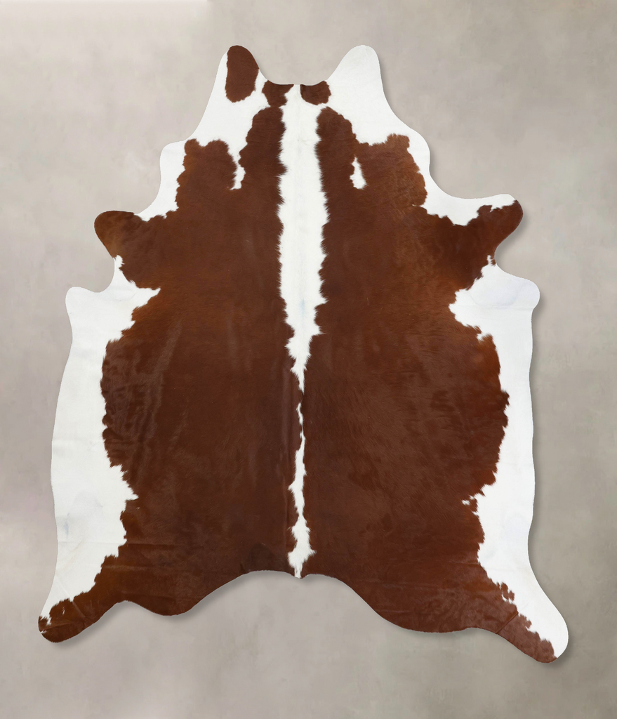 Hereford XX-Large Brazilian Cowhide Rug 8'5"H x 7'2"W #B12556 by Hudson Hides