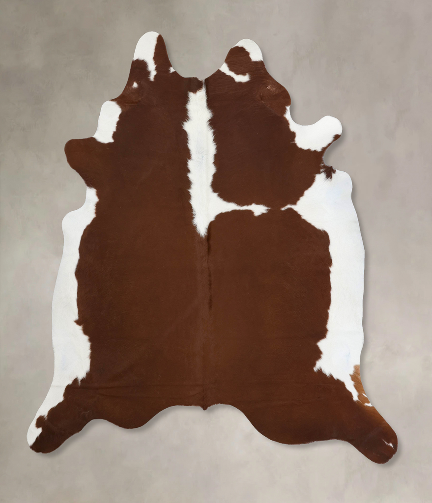 Hereford XX-Large Brazilian Cowhide Rug 8'4"H x 7'3"W #B12557 by Hudson Hides