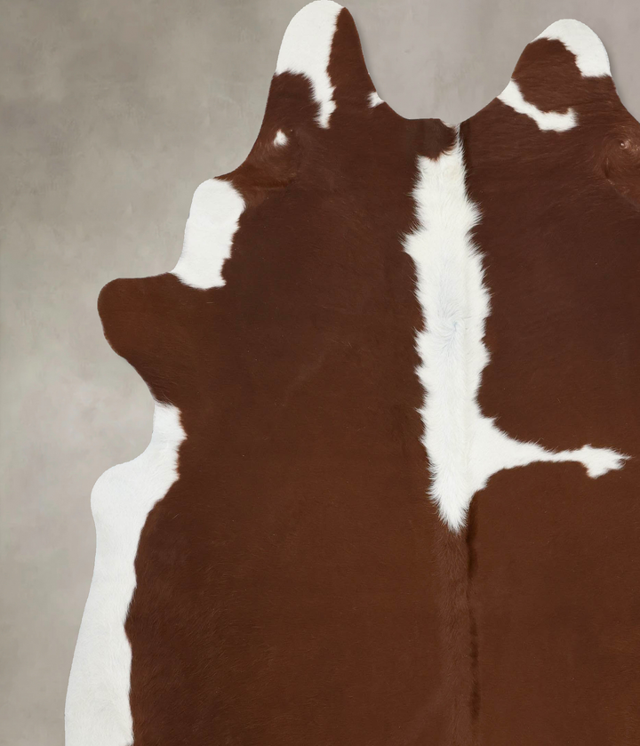 Hereford XX-Large Brazilian Cowhide Rug 8'4"H x 7'3"W #B12557 by Hudson Hides