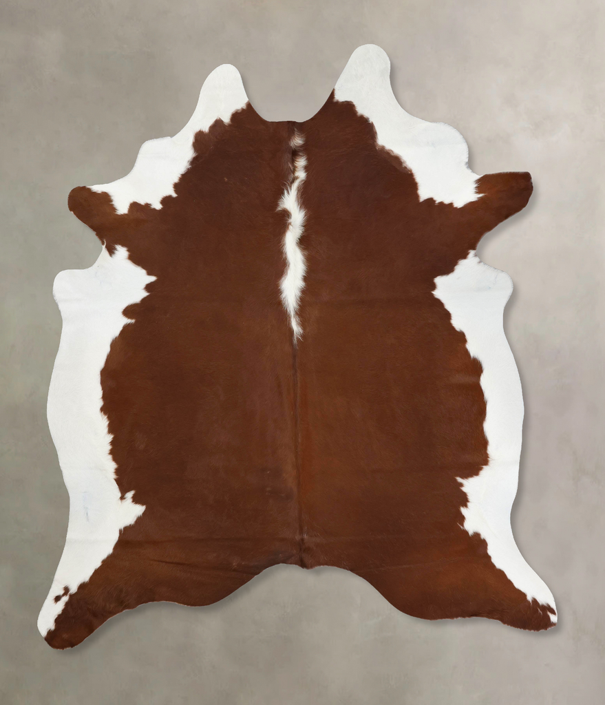 Hereford XX-Large Brazilian Cowhide Rug 8'6"H x 7'0"W #B12558 by Hudson Hides