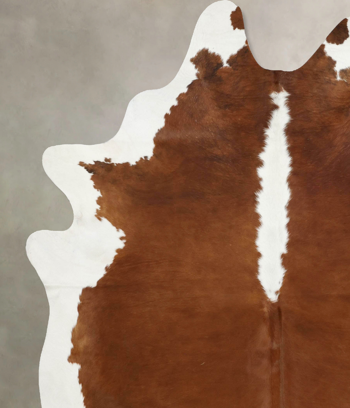Hereford XX-Large Brazilian Cowhide Rug 8'7"H x 7'1"W #B12559 by Hudson Hides