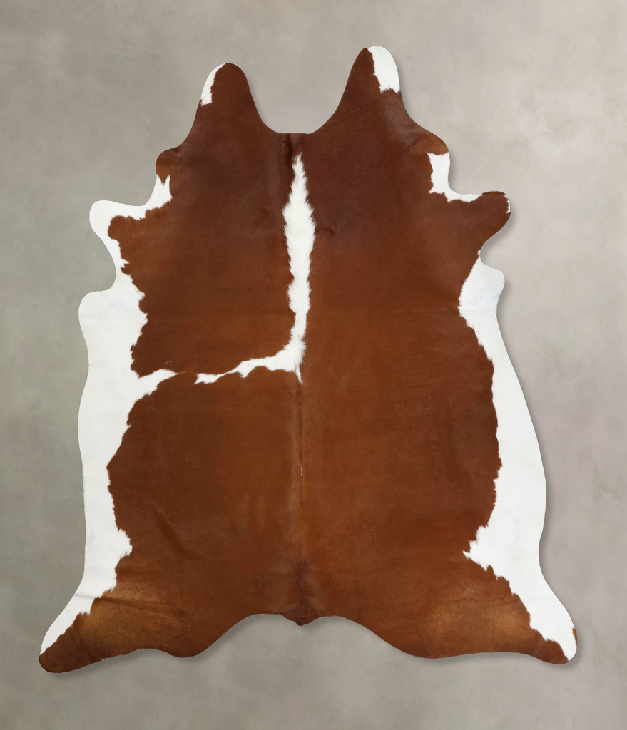 Hereford XX-Large Brazilian Cowhide Rug 7'7"H x 7'0"W #B12561 by Hudson Hides