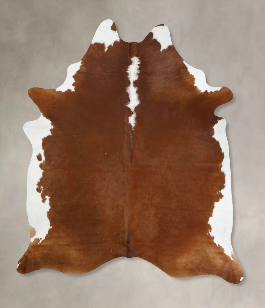Hereford XX-Large Brazilian Cowhide Rug 9'0"H x 7'1"W #B12562 by Hudson Hides