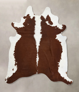 Hereford XX-Large Brazilian Cowhide Rug 8'3"H x 7'0"W #B12563 by Hudson Hides