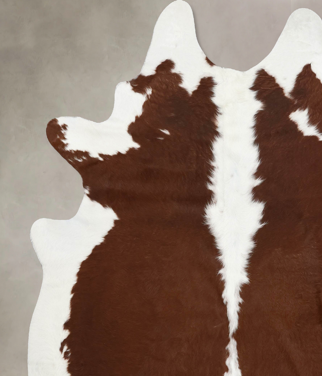 Hereford XX-Large Brazilian Cowhide Rug 8'3"H x 7'0"W #B12563 by Hudso