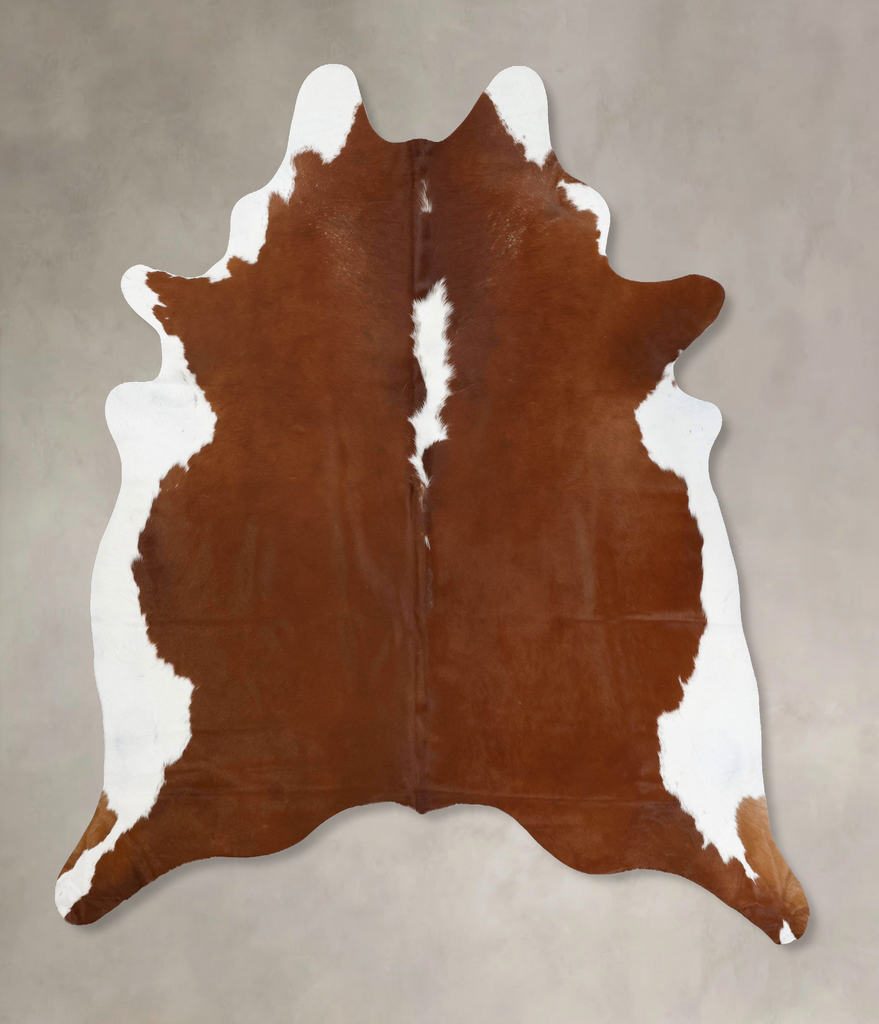 Hereford XX-Large Brazilian Cowhide Rug 8'7"H x 7'1"W #B12564 by Hudson Hides