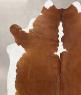 Hereford XX-Large Brazilian Cowhide Rug 7'9"H x 7'2"W #B12570 by Hudson Hides
