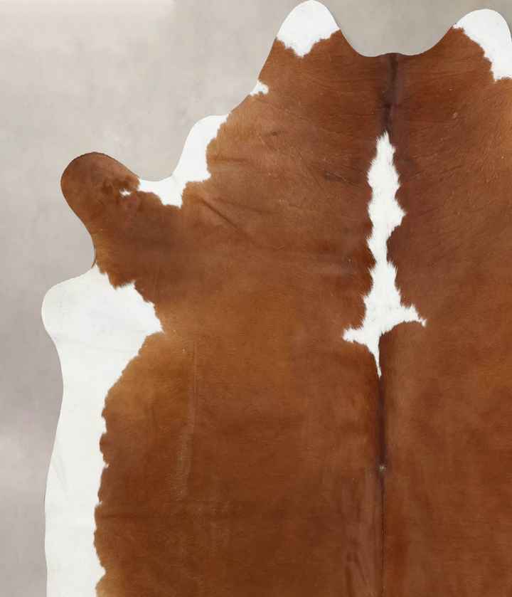 Hereford XX-Large Brazilian Cowhide Rug 7'9"H x 7'2"W #B12570 by Hudson Hides