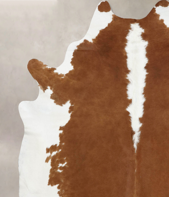 Hereford XX-Large Brazilian Cowhide Rug 8'3"H x 7'1"W #B12571 by Hudson Hides