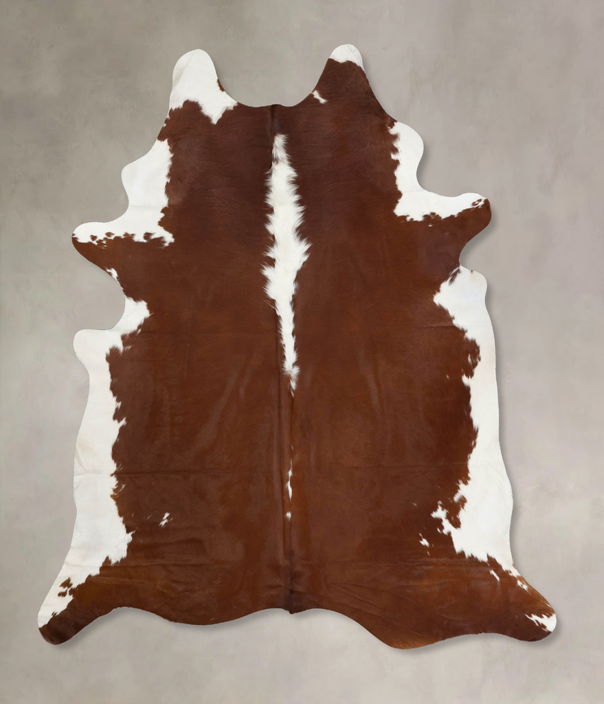 Hereford XX-Large Brazilian Cowhide Rug 8'10"H x 7'4"W #B12572 by Hudson Hides