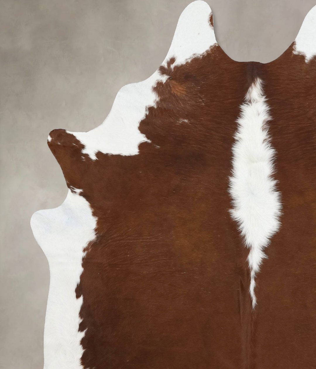 Hereford XX-Large Brazilian Cowhide Rug 7'10"H x 6'9"W #B12573 by Huds