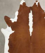 Hereford XX-Large Brazilian Cowhide Rug 8'1"H x 7'10"W #B12576 by Hudson Hides