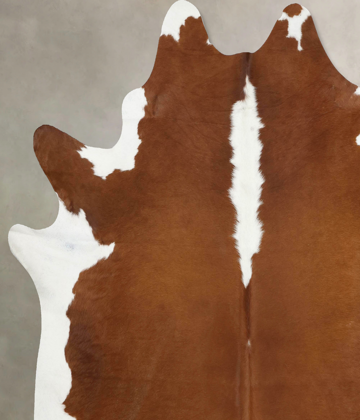 Hereford XX-Large Brazilian Cowhide Rug 8'1"H x 7'10"W #B12576 by Hudson Hides