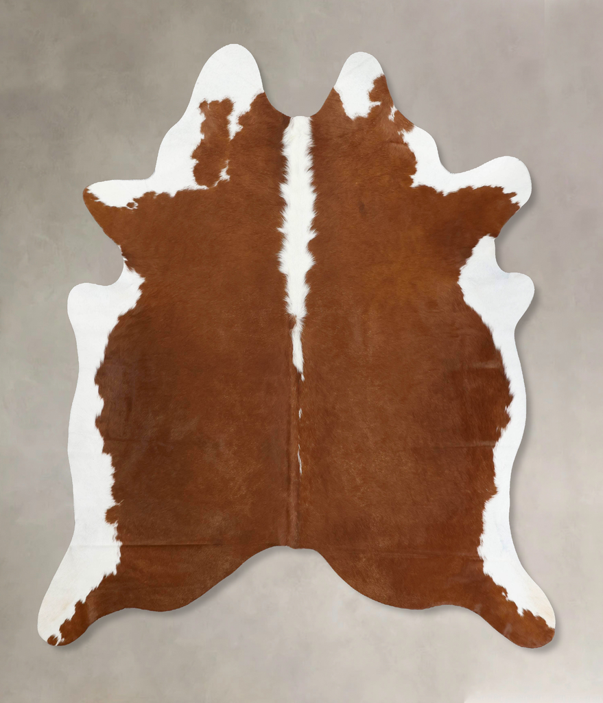 Hereford XX-Large Brazilian Cowhide Rug 7'6"H x 6'8"W #B12577 by Hudson Hides