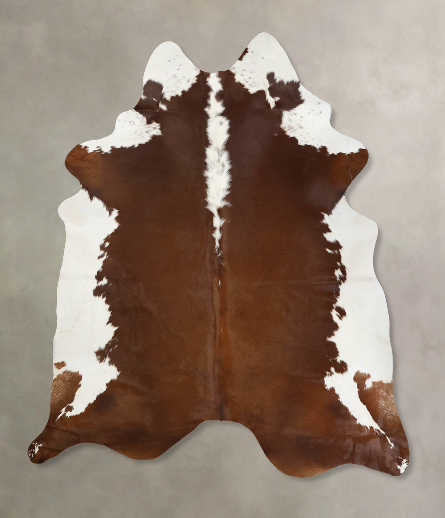 Hereford XX-Large Brazilian Cowhide Rug 8'5"H x 7'4"W #B12580 by Hudson Hides