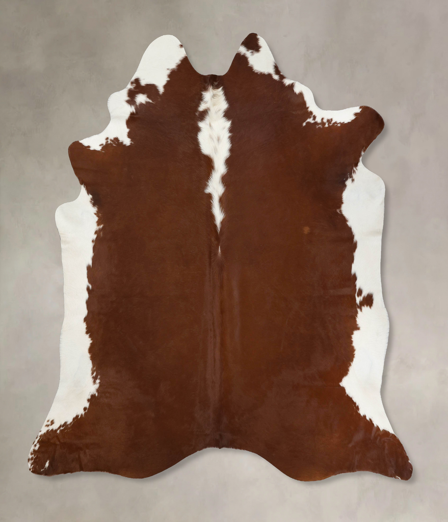 Hereford XX-Large Brazilian Cowhide Rug 8'3"H x 7'7"W #B12581 by Hudson Hides