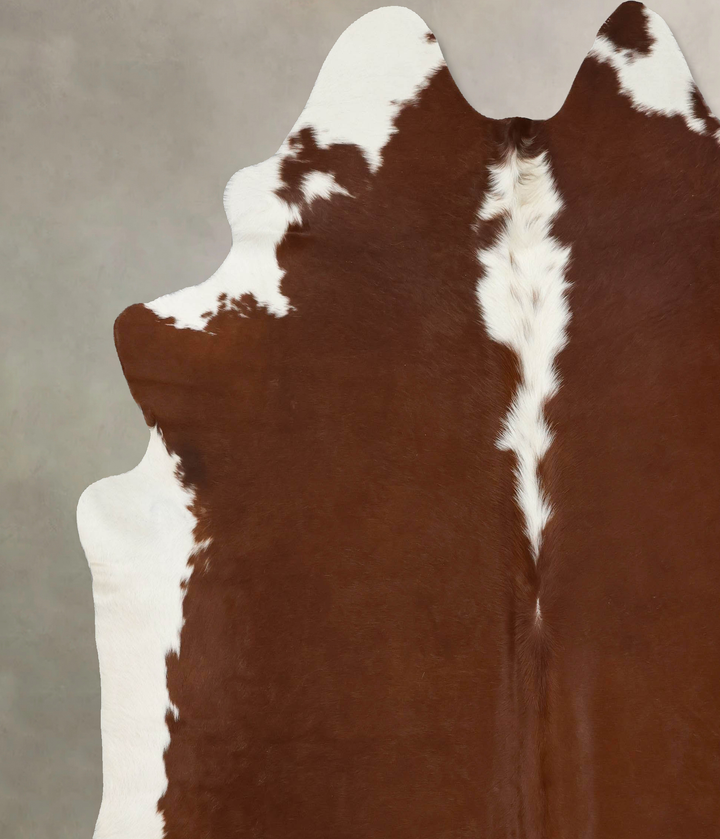 Hereford XX-Large Brazilian Cowhide Rug 8'3"H x 7'7"W #B12581 by Hudson Hides