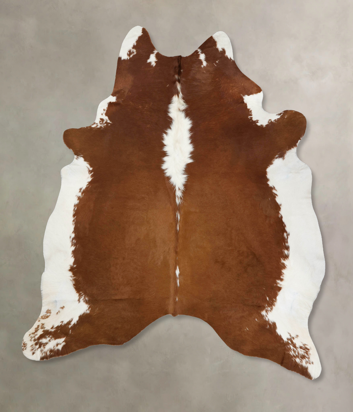Hereford XX-Large Brazilian Cowhide Rug 8'10"H x 7'4"W #B12583 by Hudson Hides