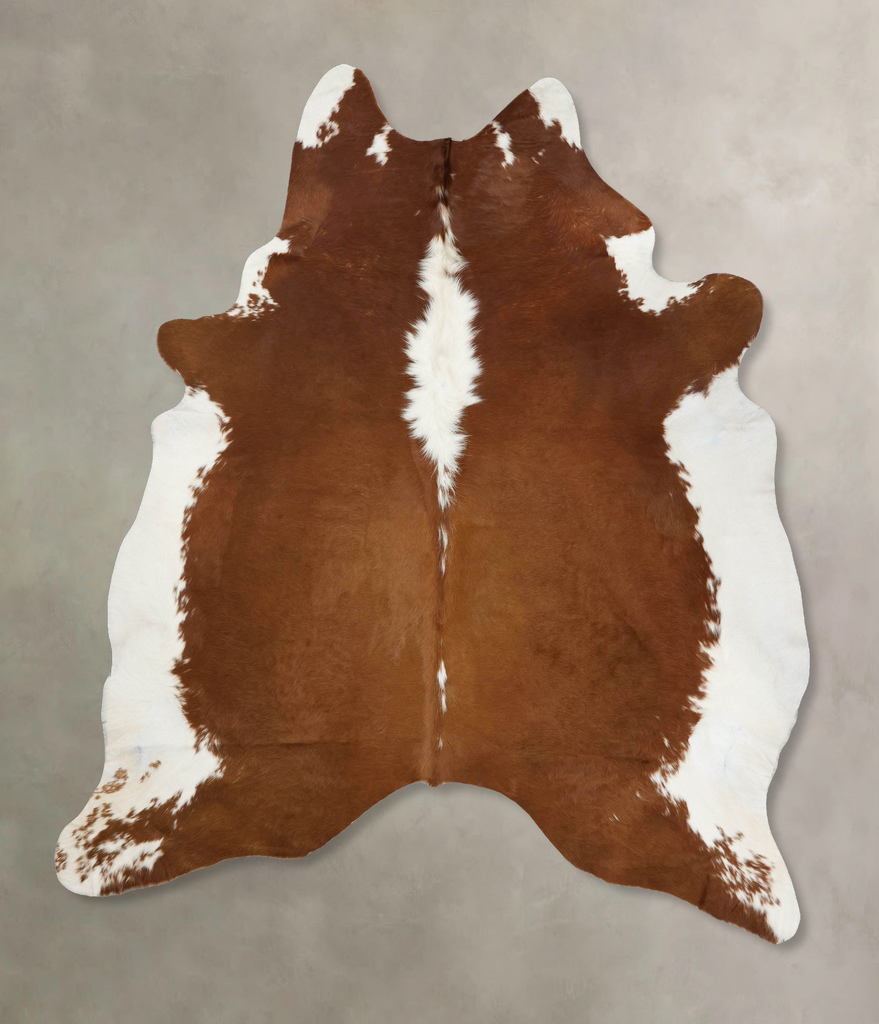 Hereford XX-Large Brazilian Cowhide Rug 8'10"H x 7'4"W #B12583 by Hudson Hides