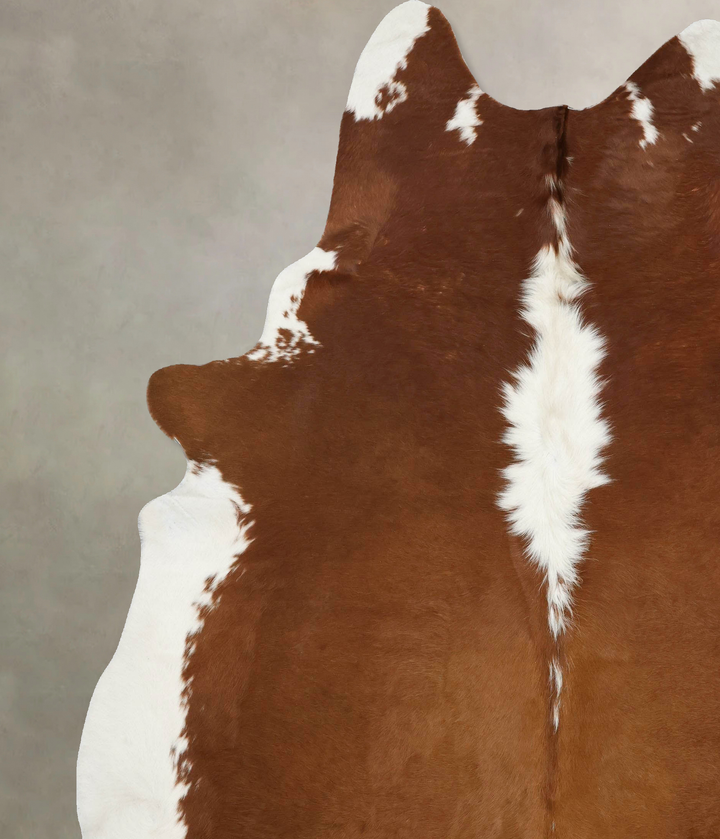 Hereford XX-Large Brazilian Cowhide Rug 8'10"H x 7'4"W #B12583 by Hudson Hides