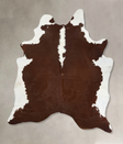 Hereford XX-Large Brazilian Cowhide Rug 8'10"H x 7'1"W #B12584 by Hudson Hides
