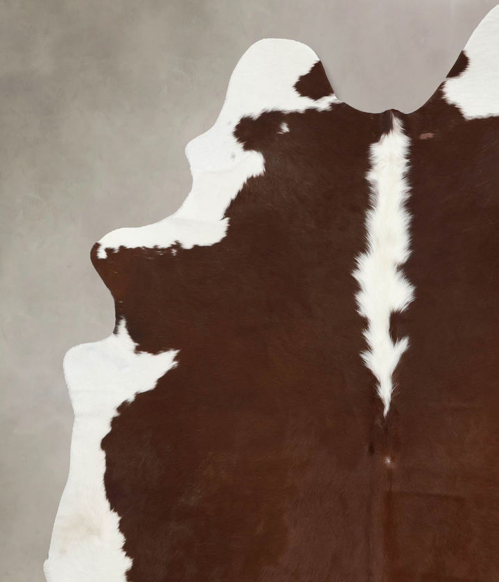 Hereford XX-Large Brazilian Cowhide Rug 8'10"H x 7'1"W #B12584 by Hudson Hides