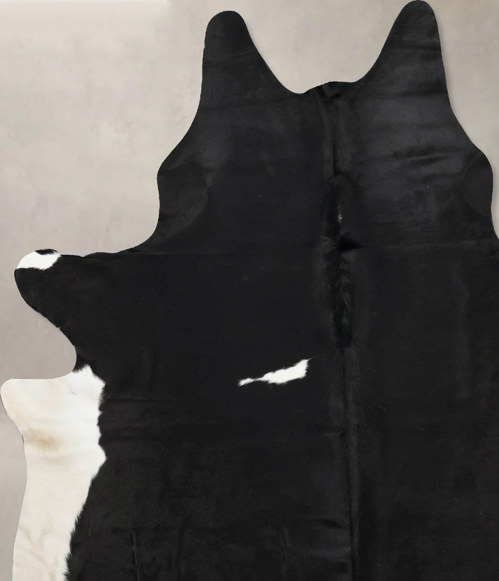 Black and White XX-Large Brazilian Cowhide Rug 9'4"H x 7'2"W #B12595 by Hudson Hides