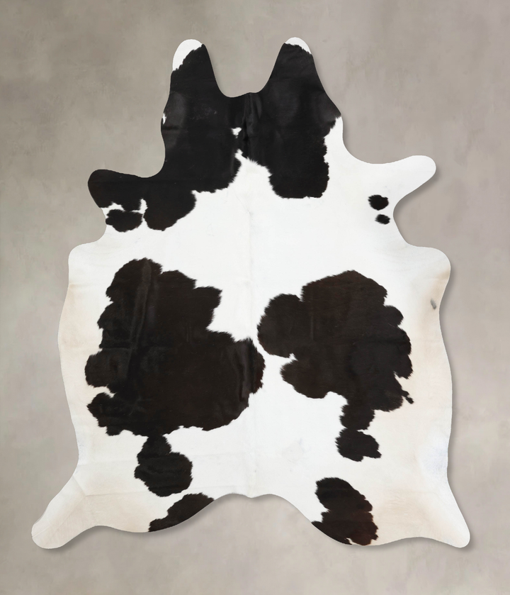 Black and White XX-Large Brazilian Cowhide Rug 8'7"H x 7'1"W #B12598 by Hudson Hides