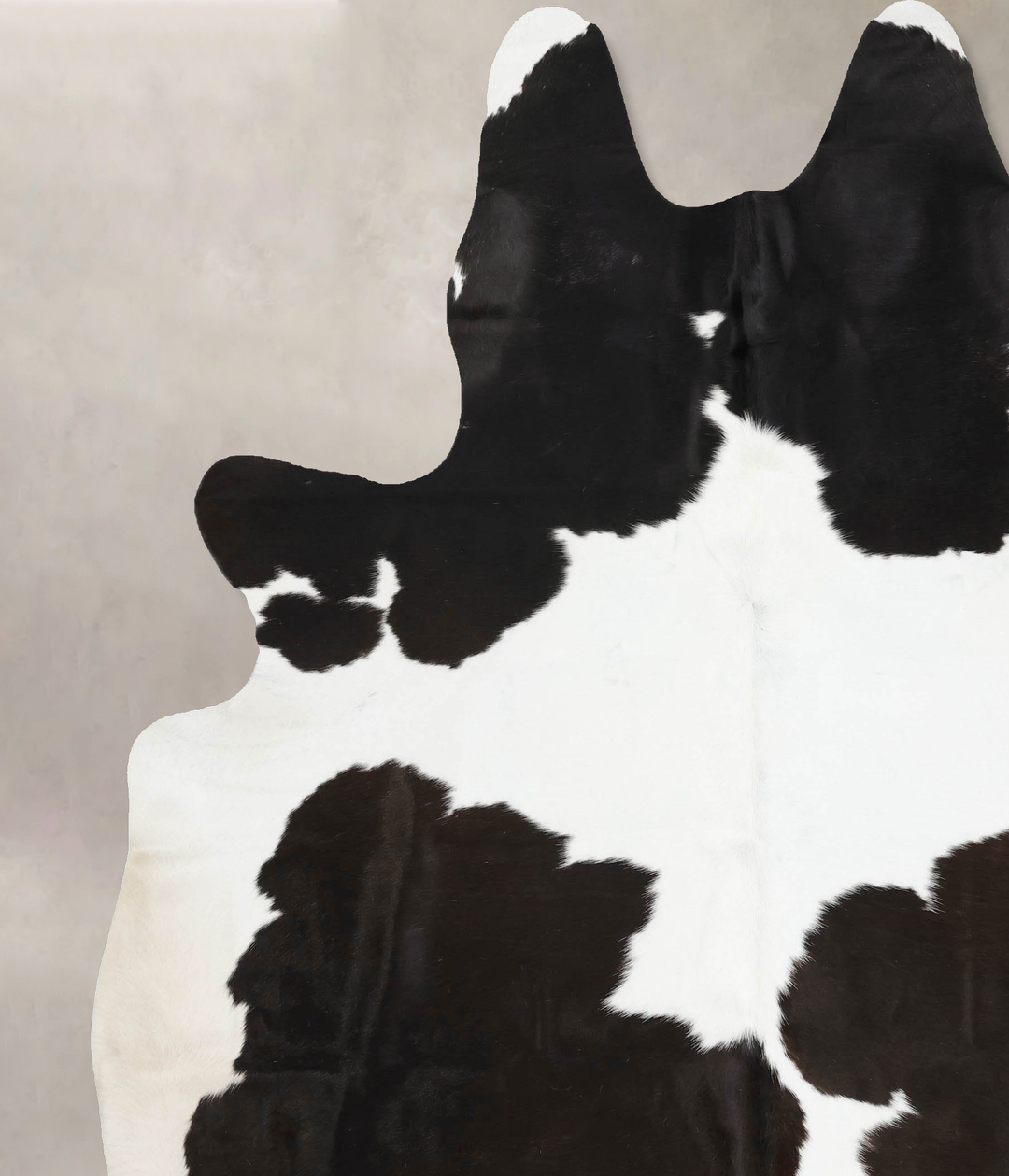 Black and White XX-Large Brazilian Cowhide Rug 8'7"H x 7'1"W #B12598 b