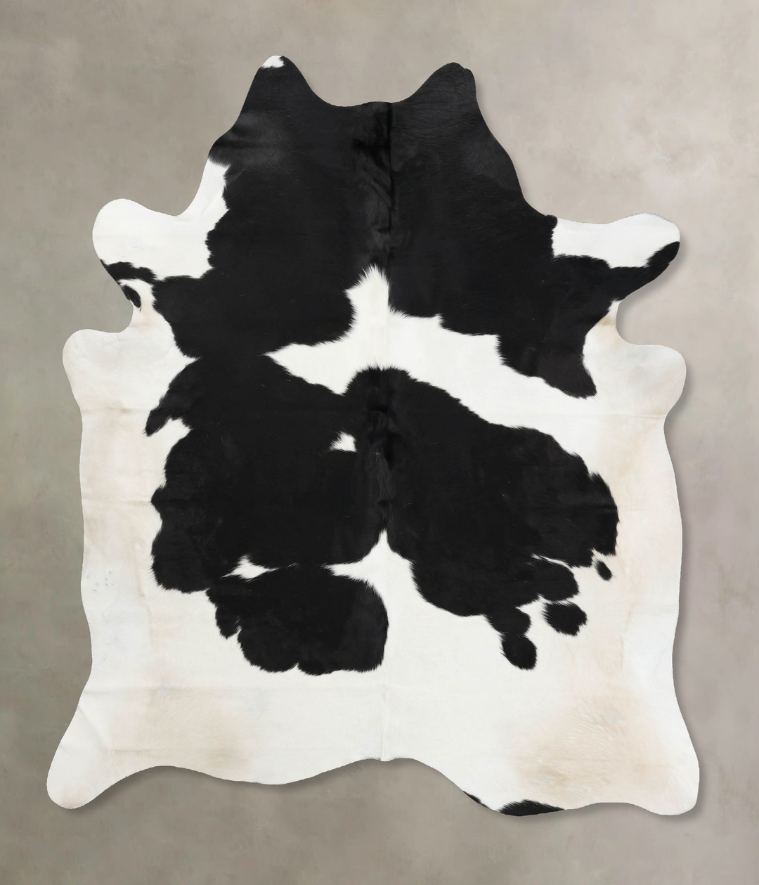 Black and White XX-Large Brazilian Cowhide Rug 7'8"H x 6'6"W #B12599 b