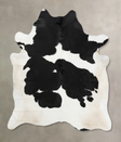 Black and White XX-Large Brazilian Cowhide Rug 7'8"H x 6'6"W #B12599 by Hudson Hides