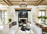 Black and White XX-Large Brazilian Cowhide Rug 7'8"H x 6'6"W #B12599 by Hudson Hides