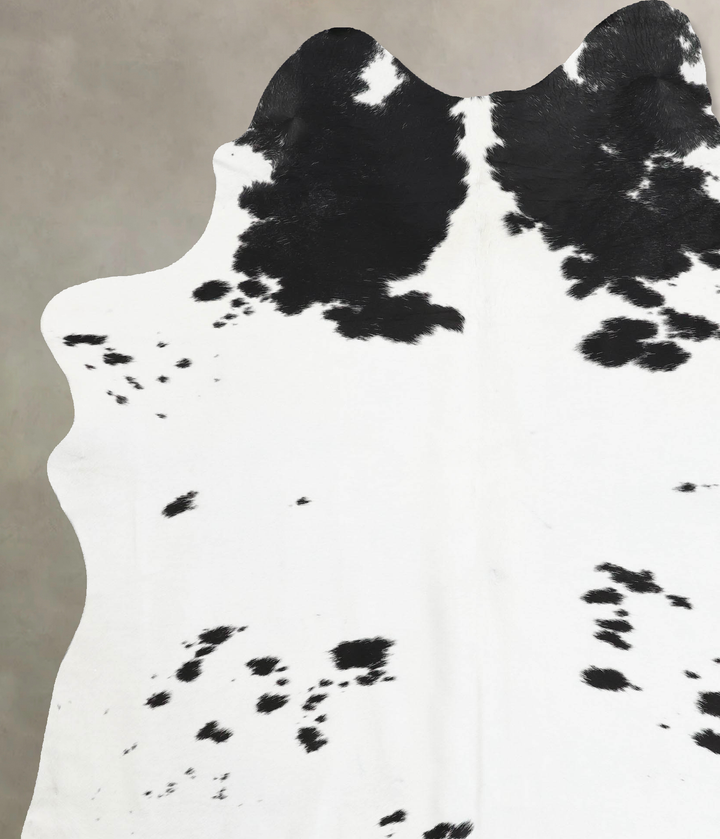 Black and White XX-Large Brazilian Cowhide Rug 8'9"H x 6'6"W #B12600 by Hudson Hides