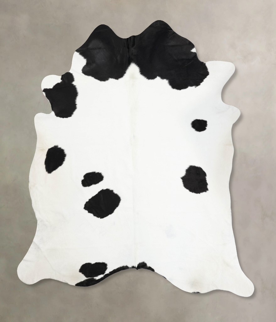 Black and White XX-Large Brazilian Cowhide Rug 9'2"H x 8'0"W #B12601 by Hudson Hides