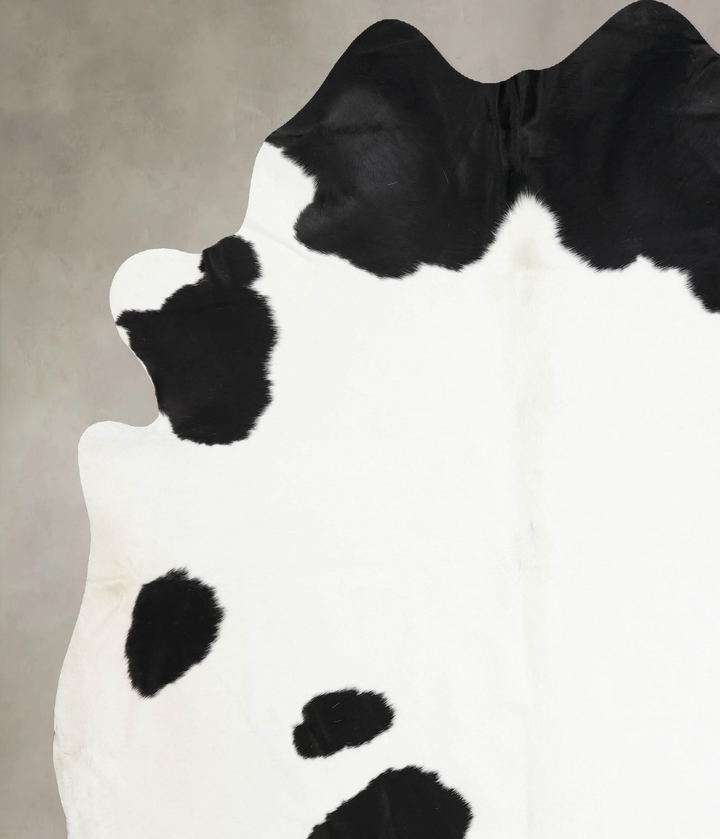 Black and White XX-Large Brazilian Cowhide Rug 9'2"H x 8'0"W #B12601 by Hudson Hides