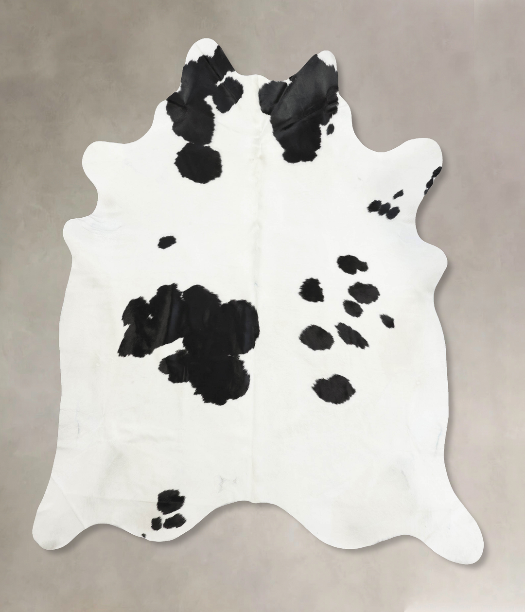 Black and White XX-Large Brazilian Cowhide Rug 8'2"H x 7'1"W #B12602 b