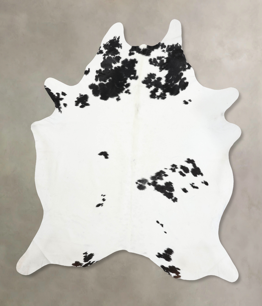 Black and White XX-Large Brazilian Cowhide Rug 9'4"H x 7'3"W #B12603 by Hudson Hides