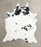 Black and White XX-Large Brazilian Cowhide Rug 9'4