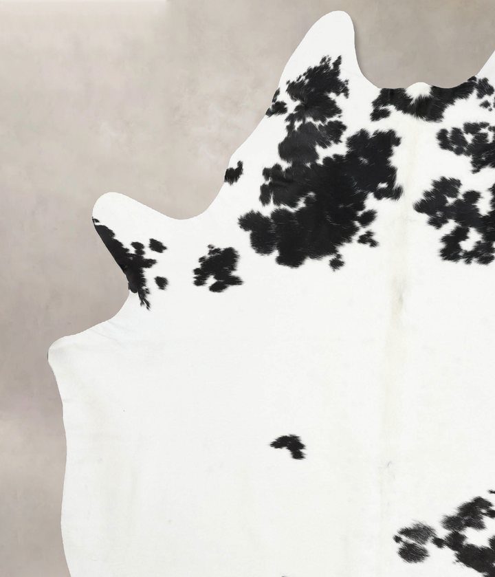Black and White XX-Large Brazilian Cowhide Rug 9'4"H x 7'3"W #B12603 by Hudson Hides