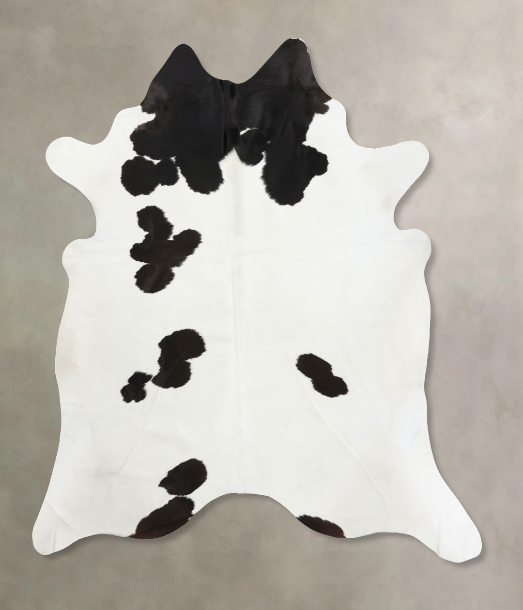 Black and White X-Large Brazilian Cowhide Rug 7'4"H x 6'9"W #B12604 by