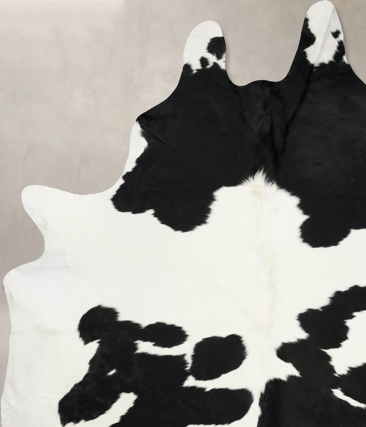 Black and White XX-Large Brazilian Cowhide Rug 10'0"H x 7'4"W #B12605 by Hudson Hides