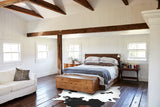 Black and White XX-Large Brazilian Cowhide Rug 8'1"H x 6'6"W #B12607 by Hudson Hides