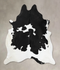 Black and White XX-Large Brazilian Cowhide Rug 8'8