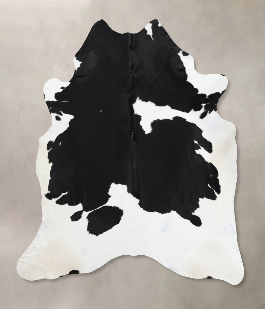 Black and White XX-Large Brazilian Cowhide Rug 8'10"H x 7'6"W #B12611 by Hudson Hides